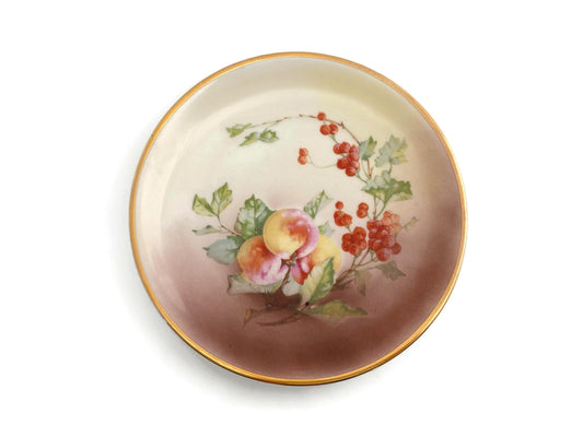 Antique Peaches and Berries Plate By C.T. Altwasser, Germany