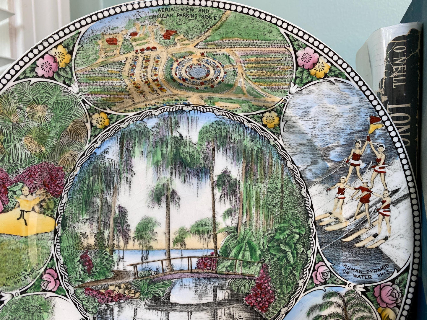Vintage Cypress Gardens Florida Souvenir Plate at Duckwells