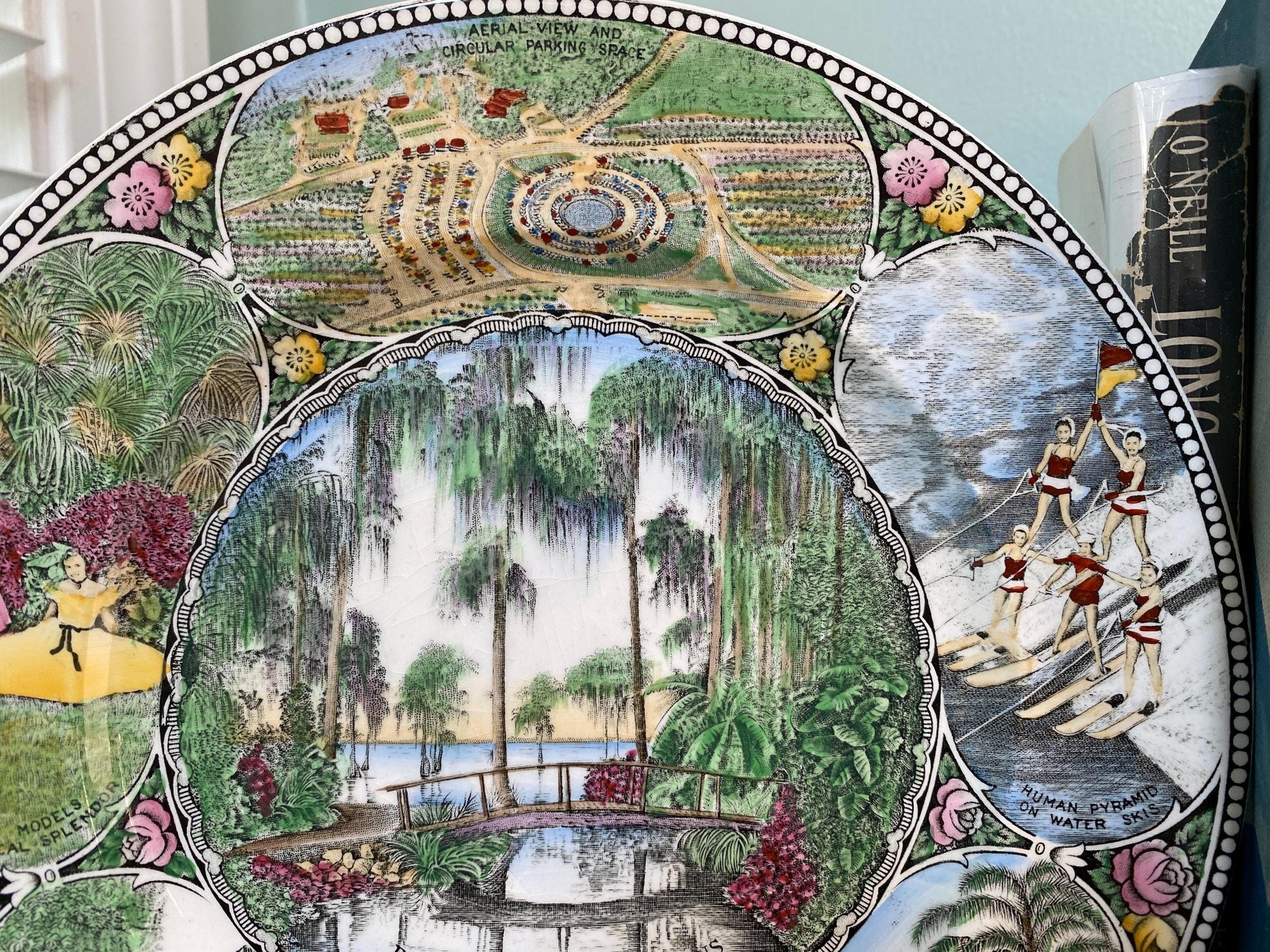 Vintage Cypress Gardens Florida Souvenir Plate at Duckwells