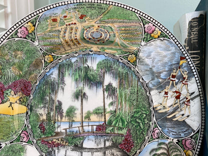 Vintage Cypress Gardens Florida Souvenir Plate at Duckwells