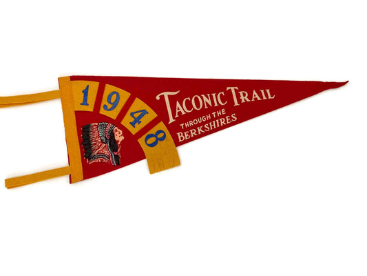 Vintage Taconic Trail Pennant, Berkshires Massachusetts at Duckwells