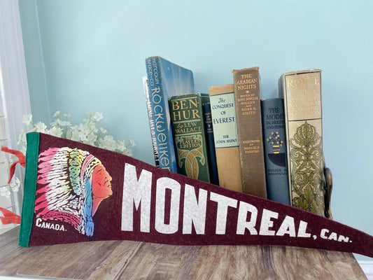 Midcentury Montreal Canada Souvenir Pennant at Duckwells