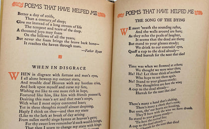 Antique Poetry Book, Poems That Have Helped Me, Collected by S.E. Kiser at Duckwells