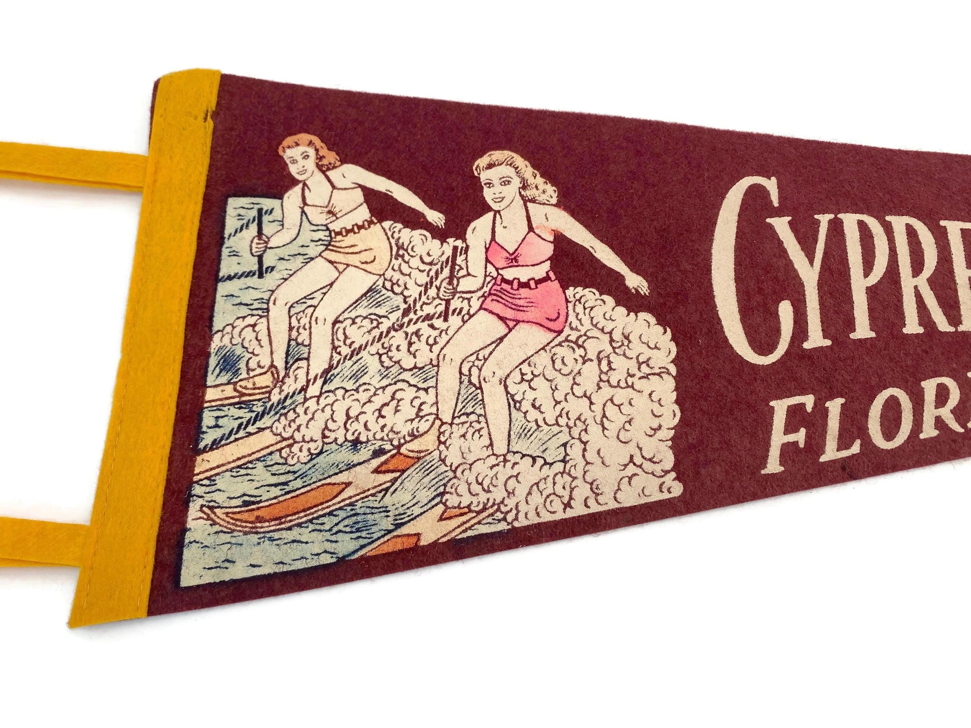 Vintage Cypress Gardens, FL Pennant at Duckwells