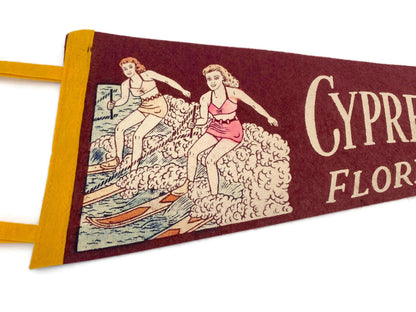 Vintage Cypress Gardens, FL Pennant at Duckwells