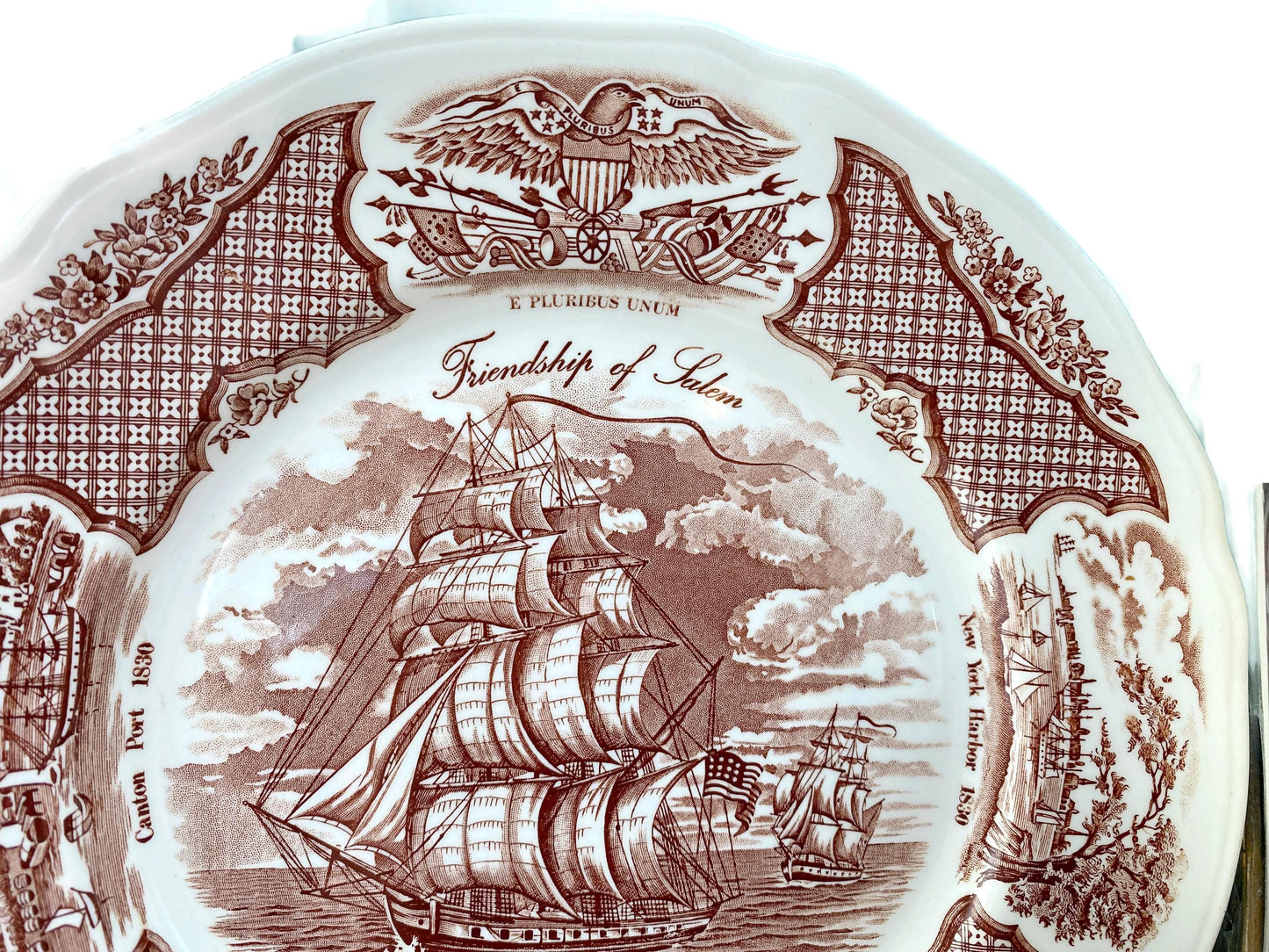 Vintage Ship Plate, Friendship of Salem at Duckwells