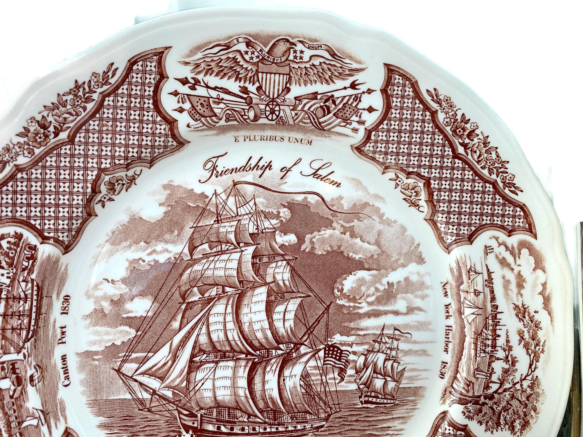 Vintage Ship Plate, Friendship of Salem at Duckwells