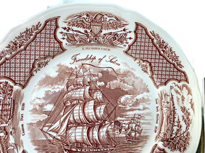 Vintage Ship Plate, Friendship of Salem at Duckwells