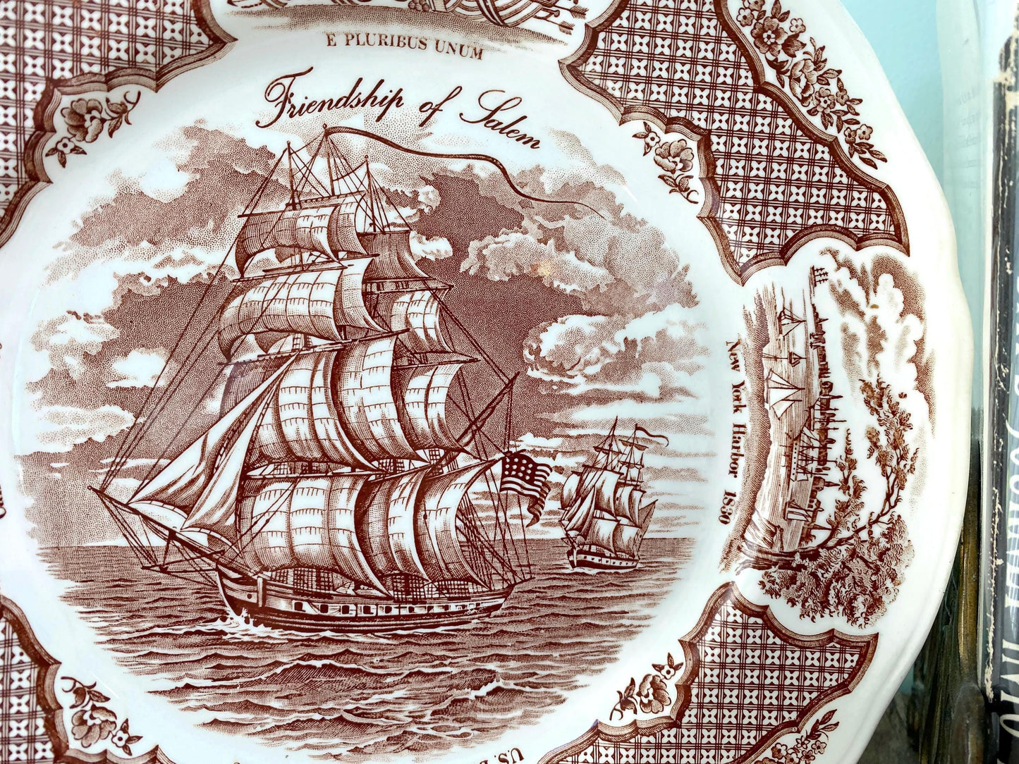 Vintage Ship Plate, Friendship of Salem at Duckwells