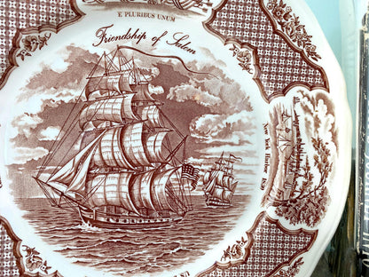 Vintage Ship Plate, Friendship of Salem at Duckwells