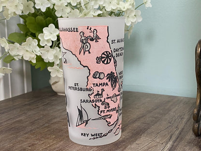 Midcentury Florida Souvenir Glass at Duckwells