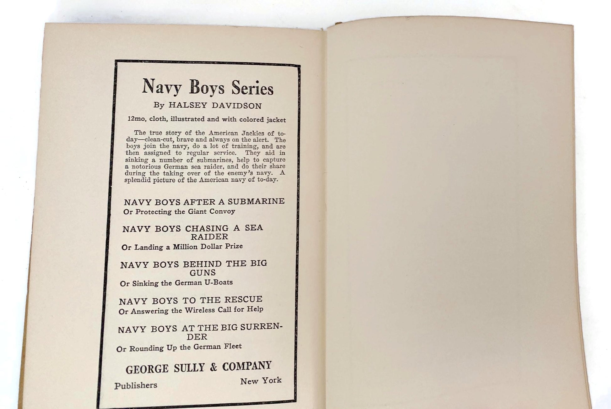 Antique Book, Joe Strong and His Box of Mystery, 1919 Hardcover at Duckwells