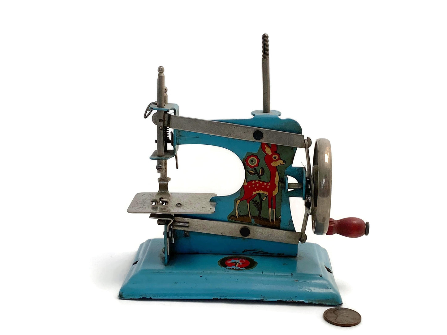 Vintage Mini Sewing Machine by Estrela, Brazilian Display Toy at Duckwells