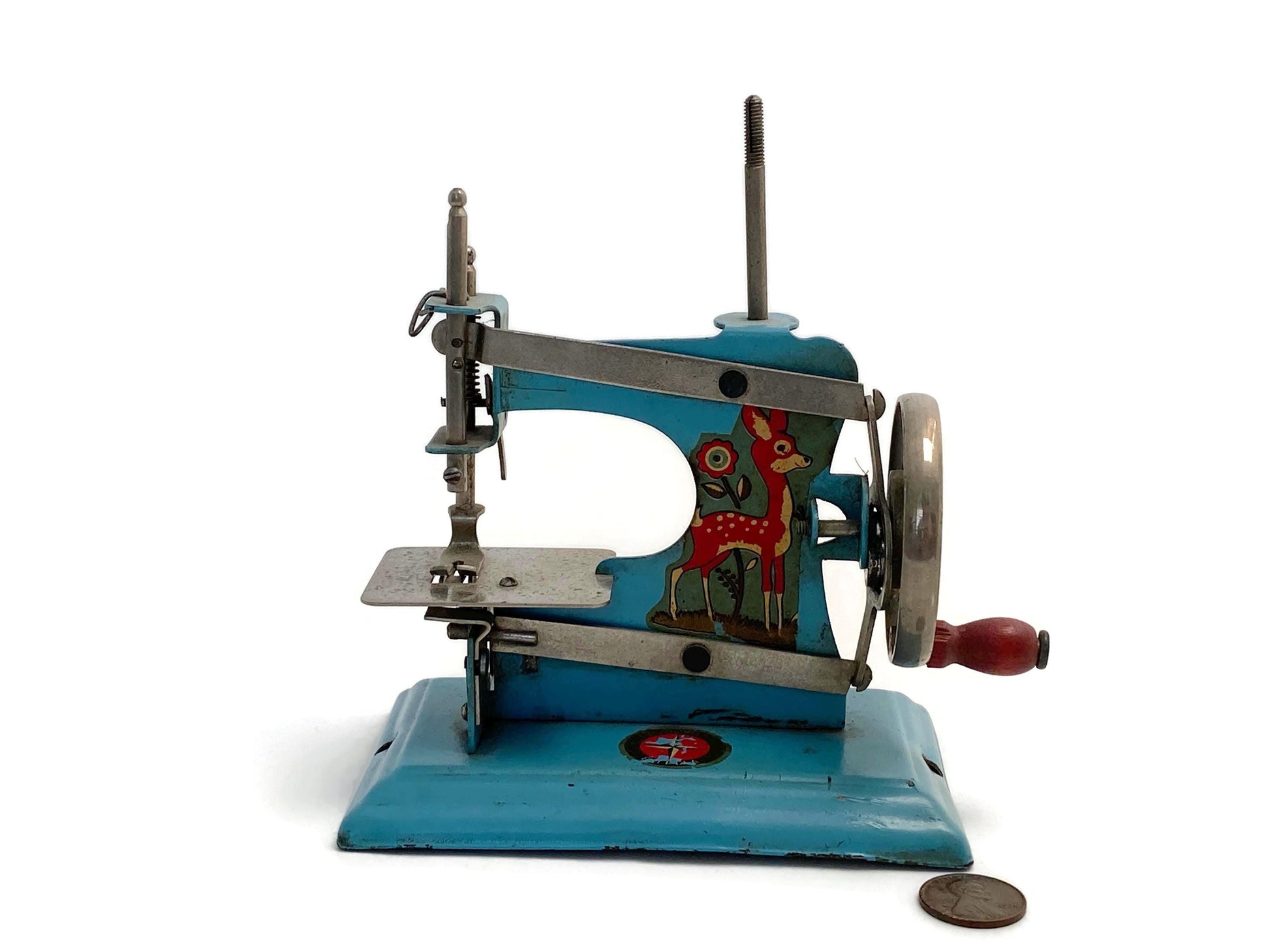 Vintage Mini Sewing Machine by Estrela, Brazilian Display Toy at Duckwells