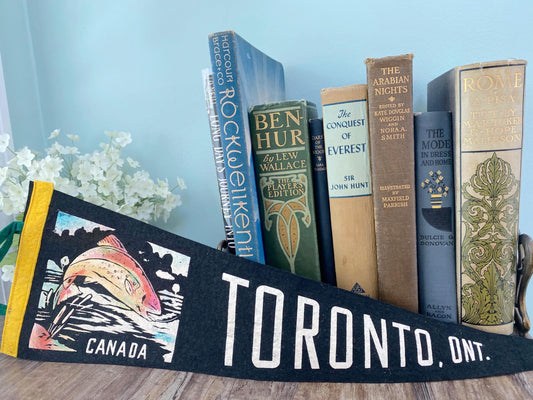 Midcentury Toronto Ontario Canada Souvenir Pennant at Duckwells