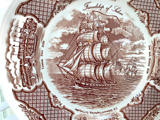 Vintage Ship Plate, Friendship of Salem at Duckwells