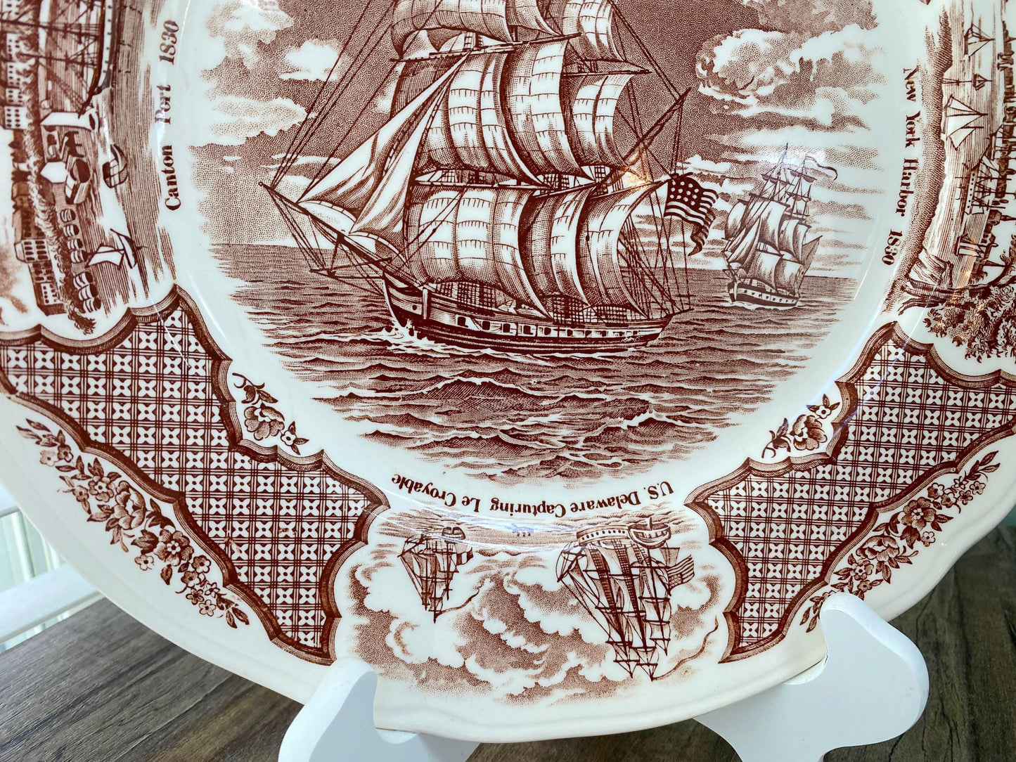 Vintage Ship Plate, Friendship of Salem at Duckwells