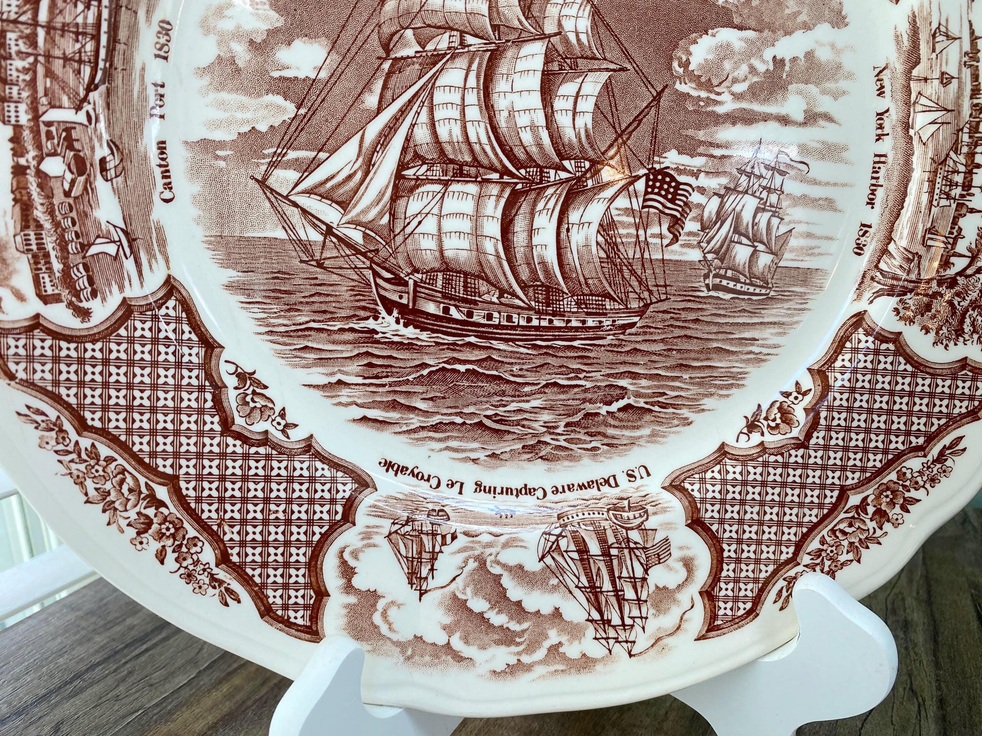 Vintage Ship Plate, Friendship of Salem at Duckwells