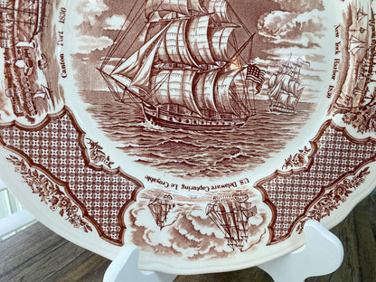 Vintage Ship Plate, Friendship of Salem at Duckwells