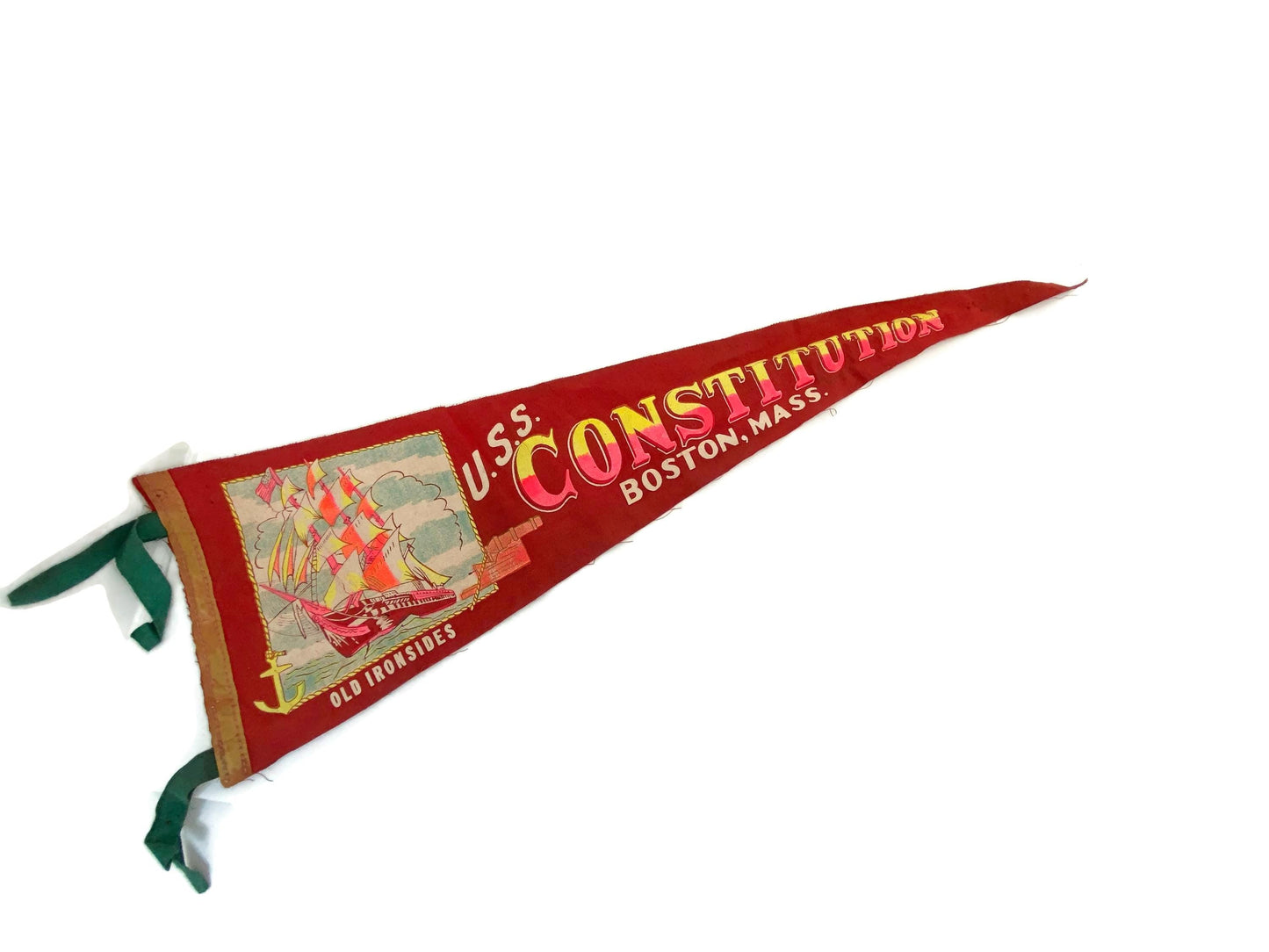 Vintage USS Constitution Pennant at Duckwells