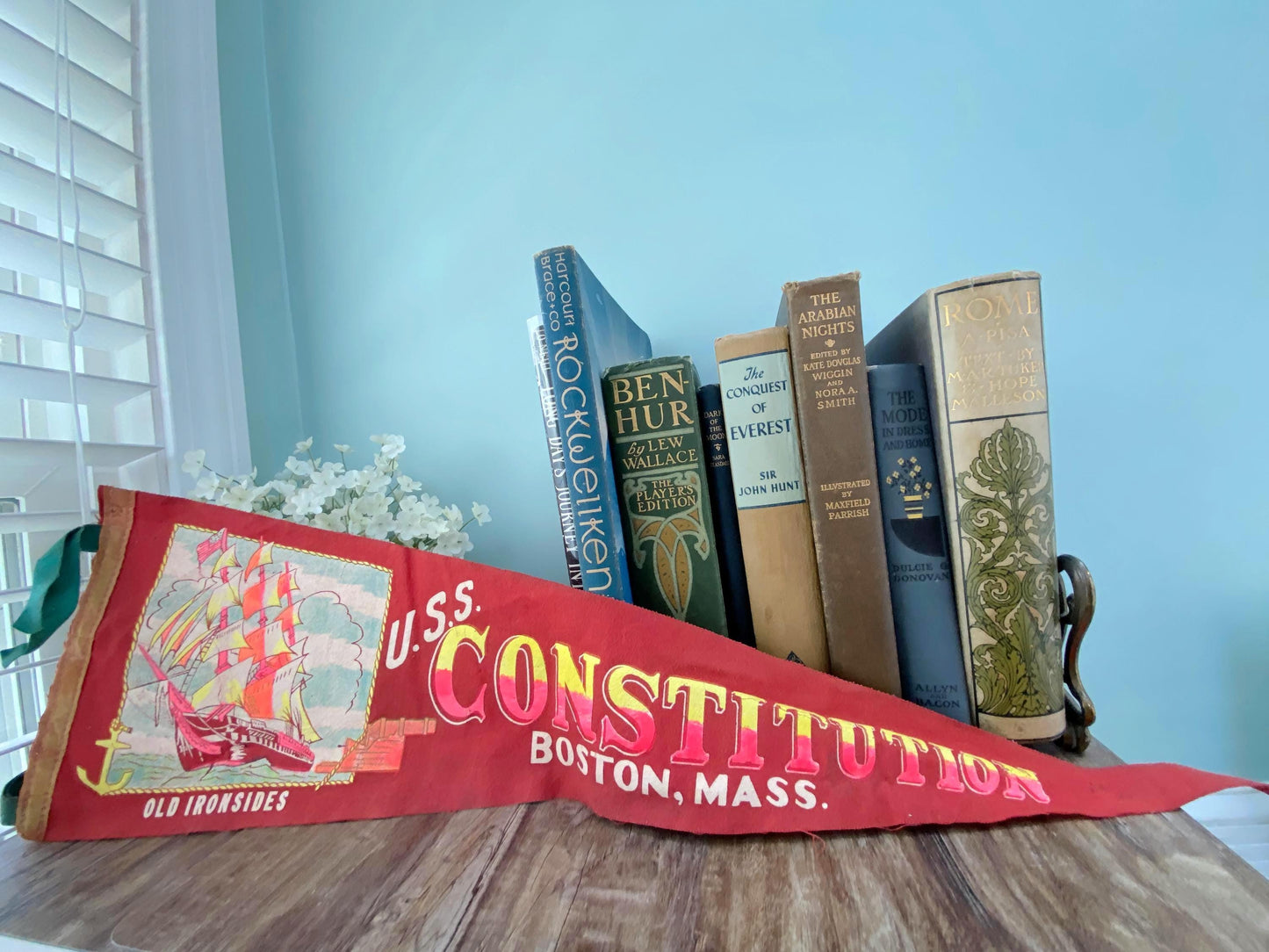 Vintage USS Constitution Pennant at Duckwells