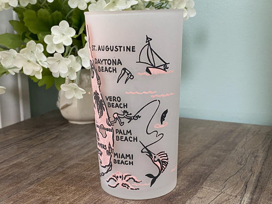 Midcentury Florida Souvenir Glass at Duckwells