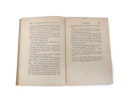 Antique Book, Joe Strong and His Box of Mystery, 1919 Hardcover at Duckwells