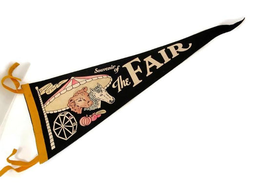 Vintage Souvenir of the Fair Felt Pennant