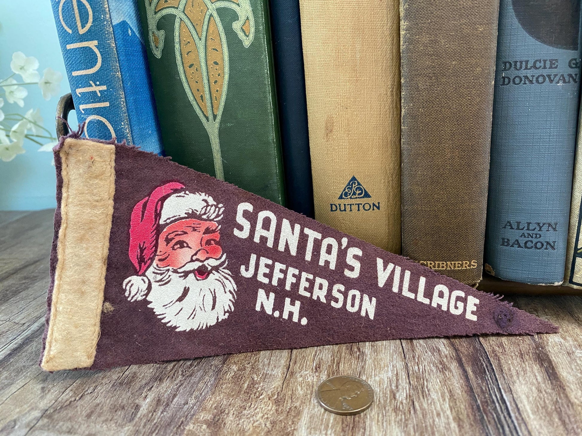 Vintage Santa's Village, New Hampshire Souvenir Pennant at Duckwells