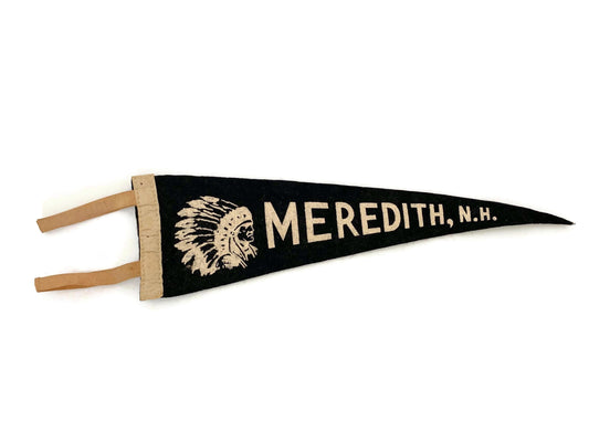 Vintage Meredith New Hampshire Pennant
