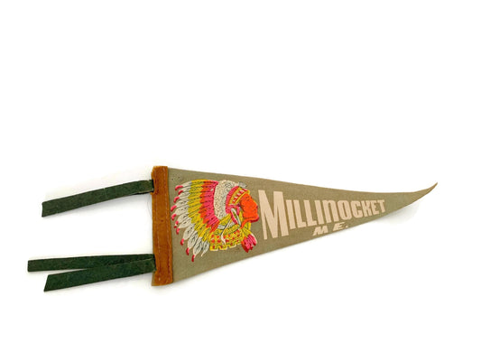 Vintage Millinocket Maine Pennant at Duckwells