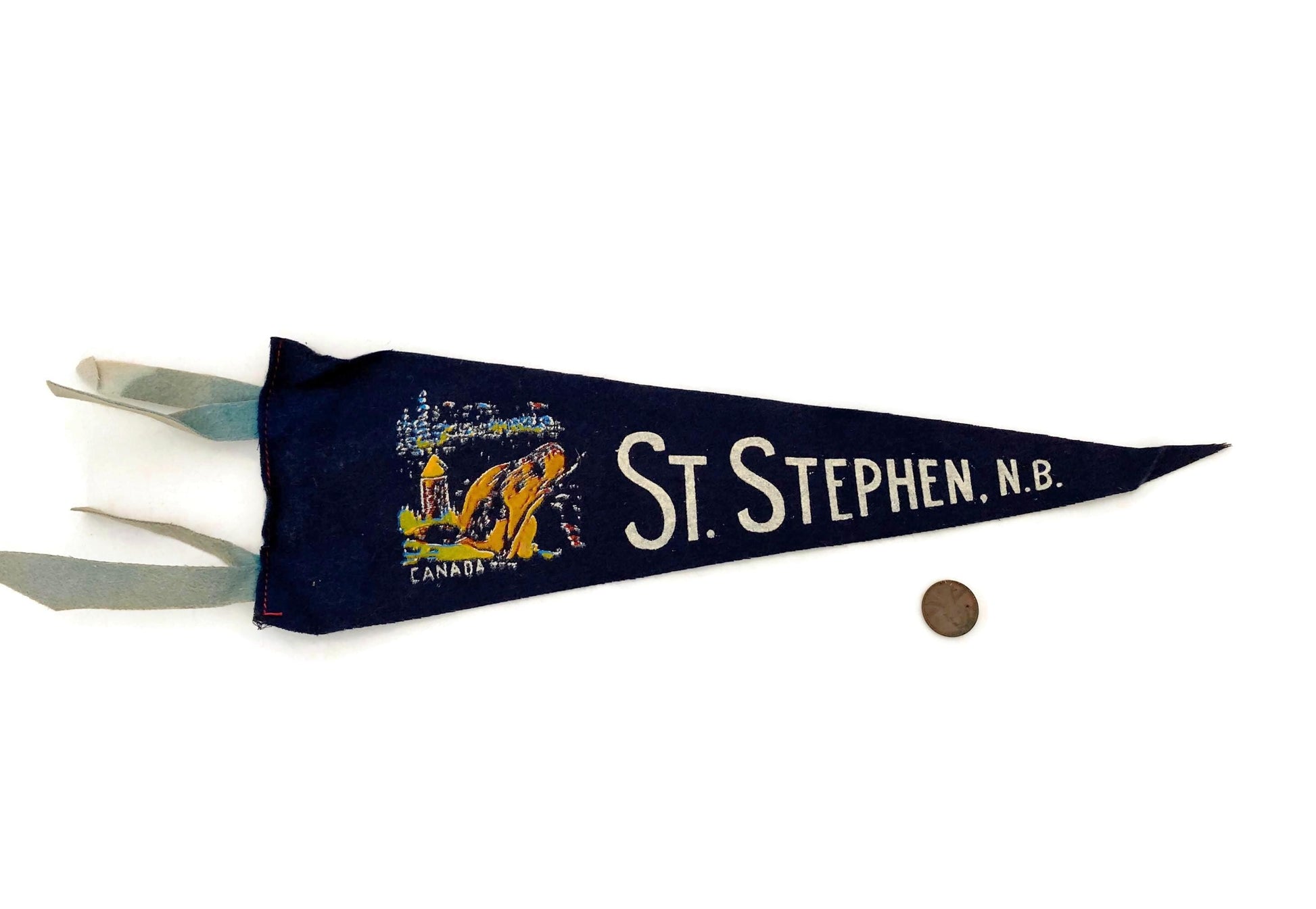 Midcentury St. Stephen New Brunswick Canada Pennant at Duckwells