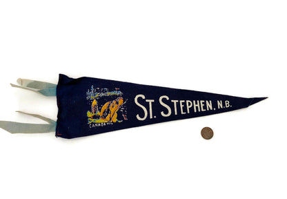 Midcentury St. Stephen New Brunswick Canada Pennant at Duckwells