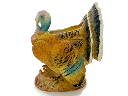 Midcentury Ceramic Turkey Planter by Napco at Duckwells