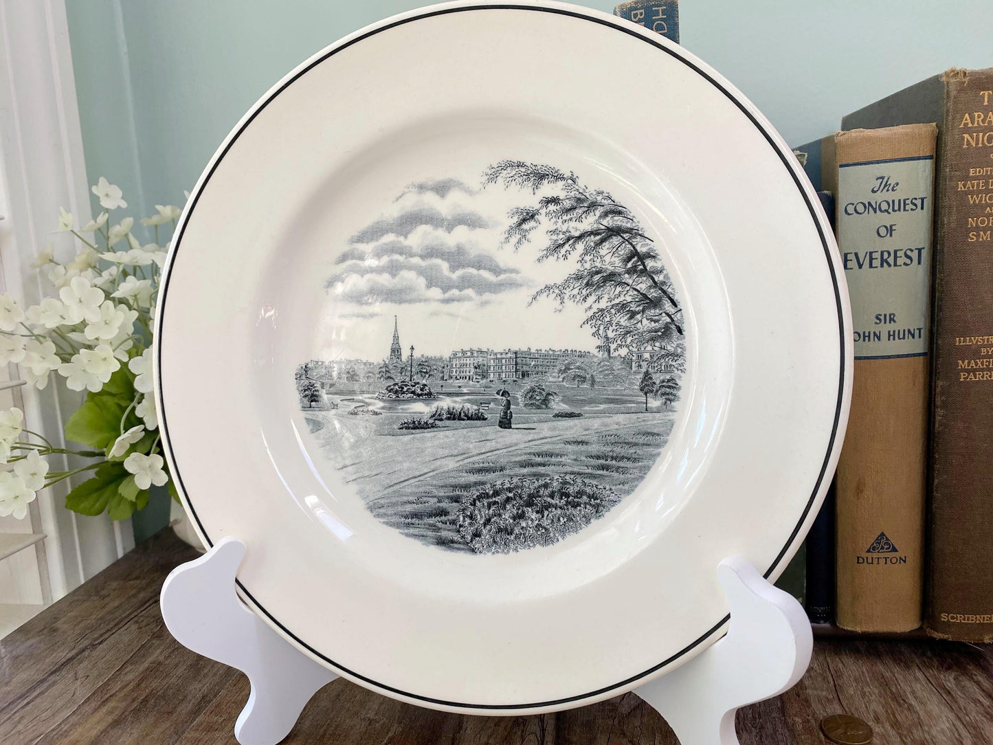 Vintage Boston Public Gardens Plate by Spode at Duckwells