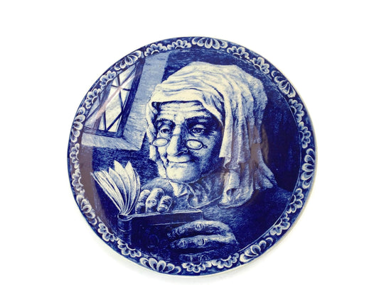Vintage Delfts Old Fisherman's Wife Charger Plate