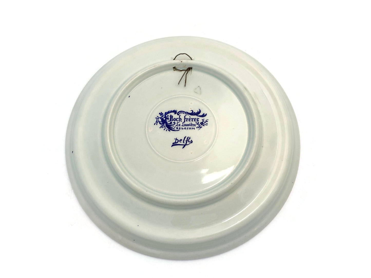 Vintage Delfts Old Fisherman's Wife Charger Plate