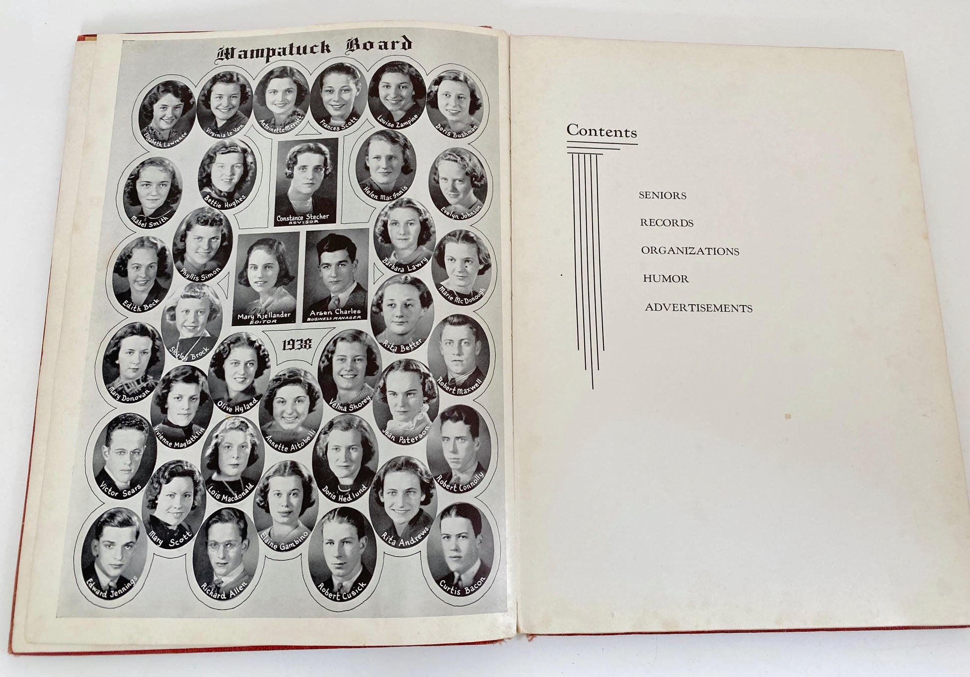1938 Braintree Massachusetts High School Yearbook at Duckwells