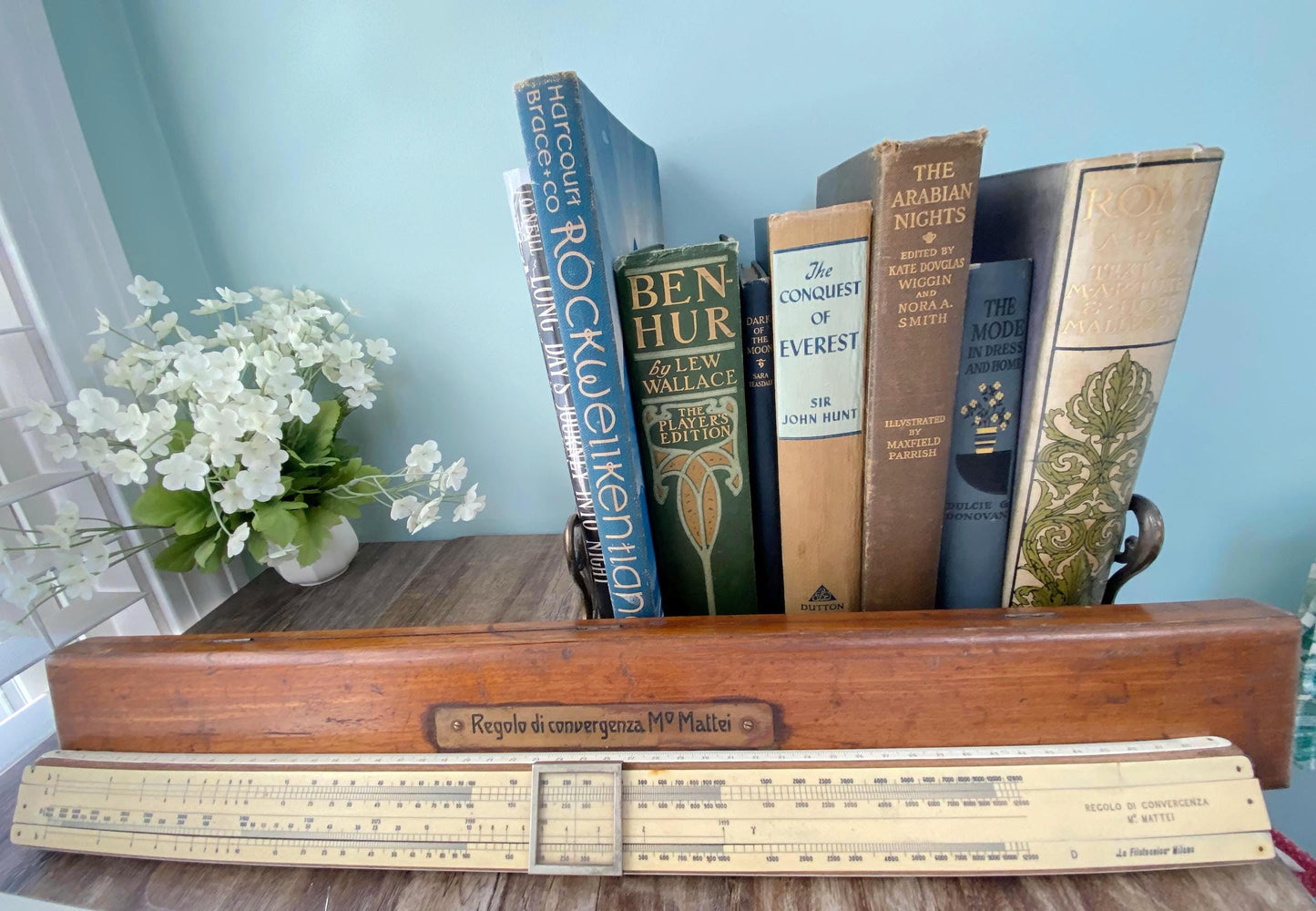 Vintage Italian Slide Rule by Mo. Mattei World Word II Era Artillery Tool at Duckwells