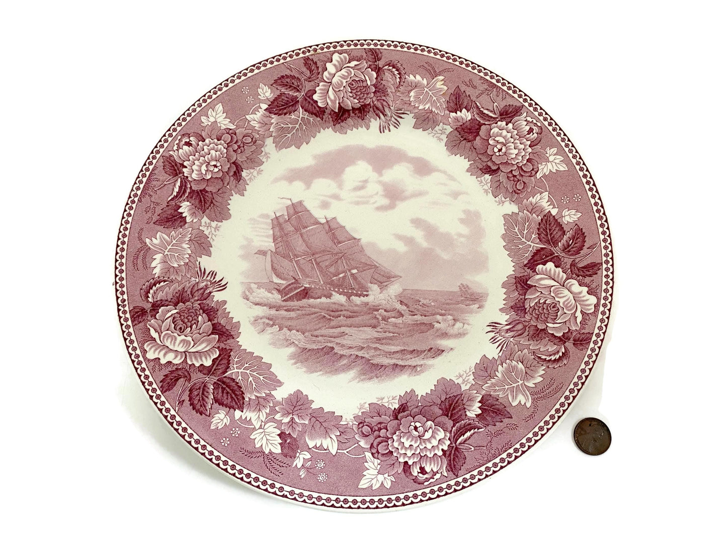 Vintage USS Constitution Wedgwood Souvenir Plate at Duckwells