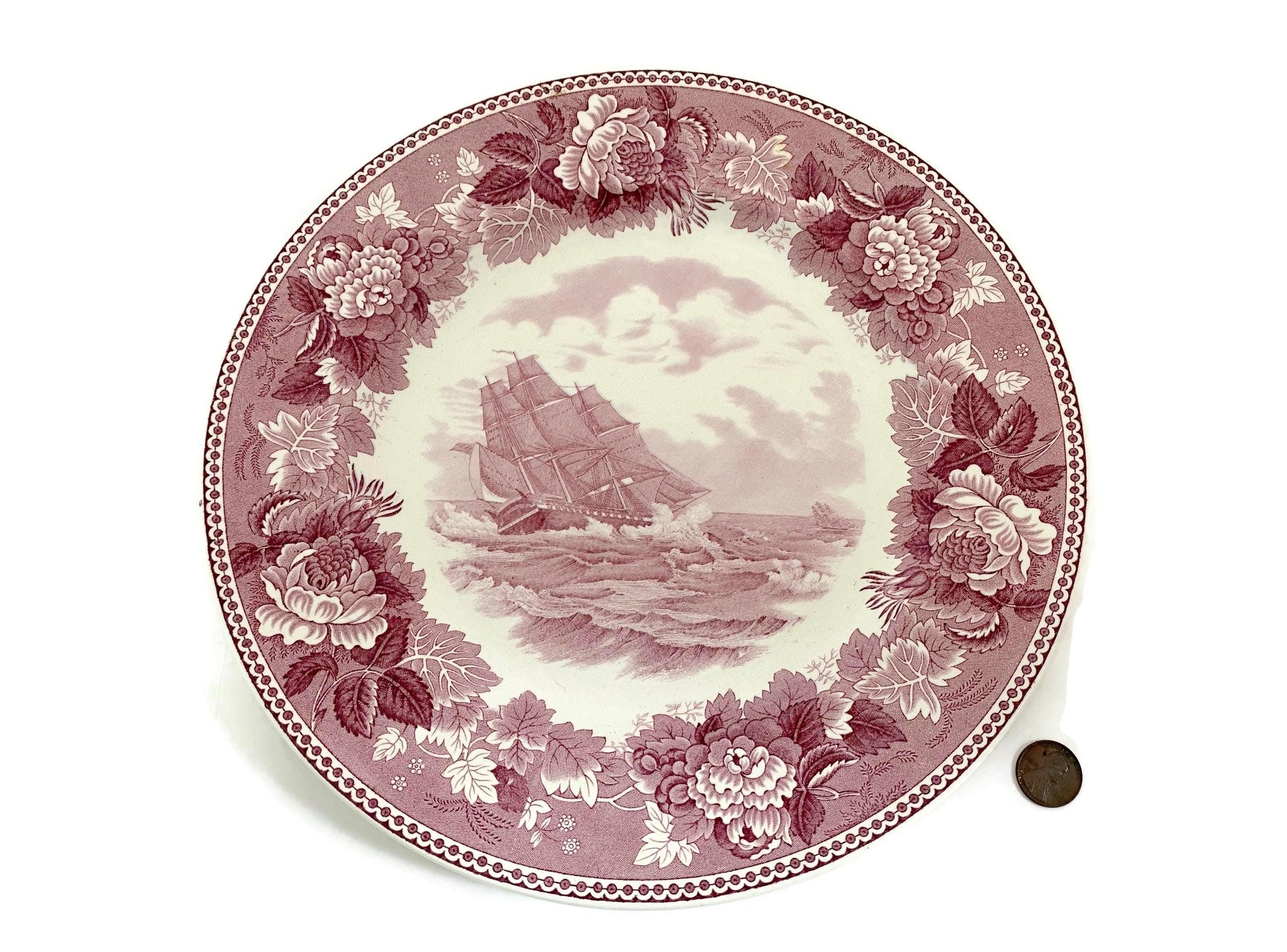 Vintage USS Constitution Wedgwood Souvenir Plate at Duckwells