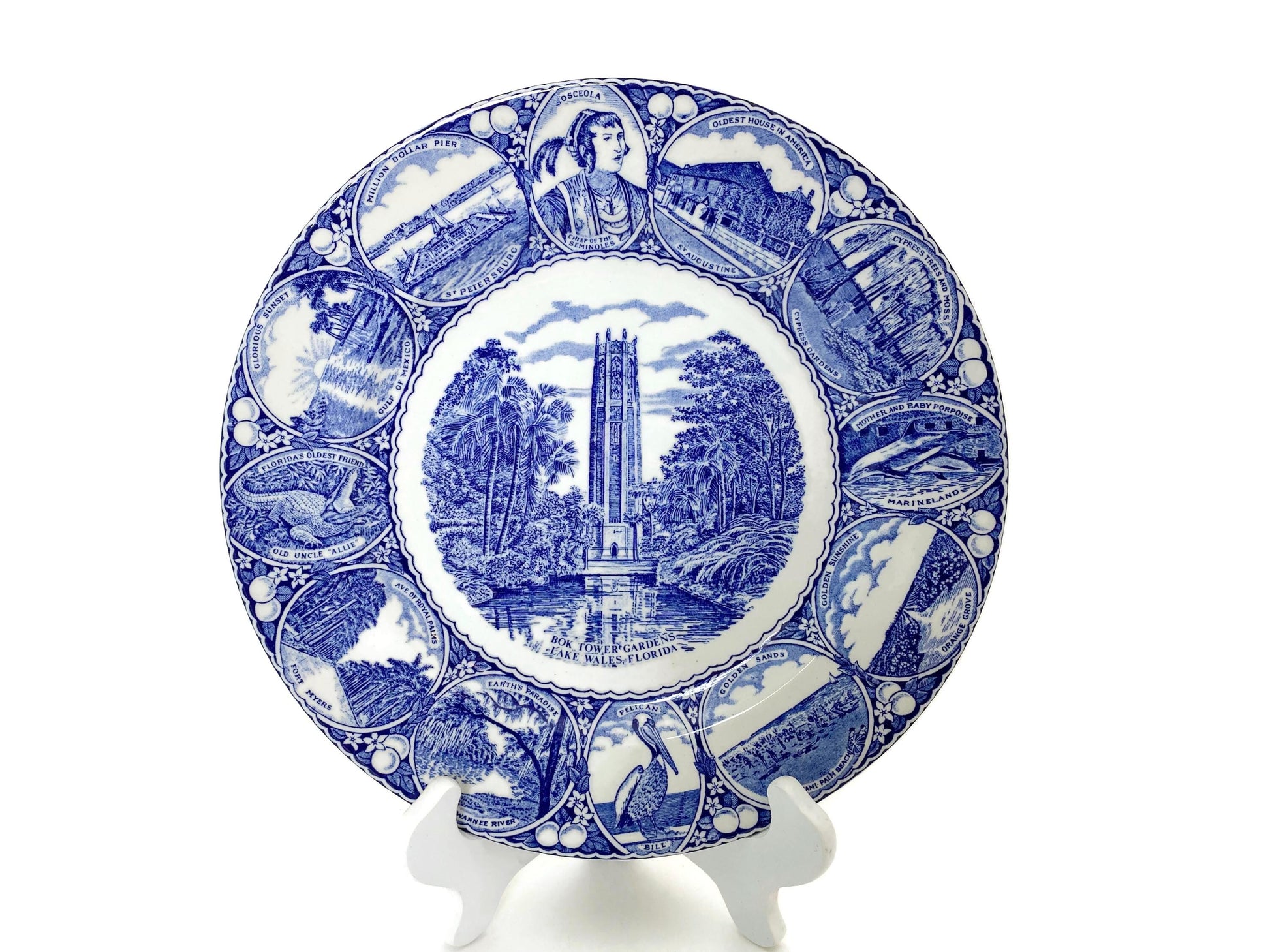 Vintage Bok Tower Gardens Florida Plate at Duckwells