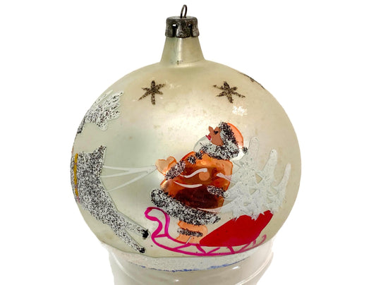 Midcentury Glass Christmas Ornament by Fantasia