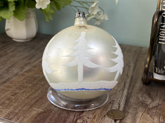 Midcentury Glass Christmas Ornament by Fantasia