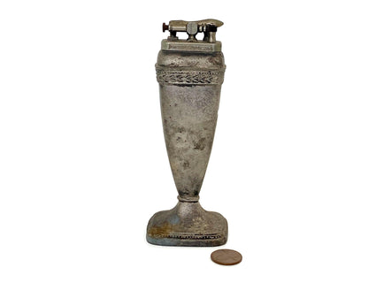 Antique Fay Tabletop Lighter, Henry Schiff Lift Arm; 1929 at Duckwells
