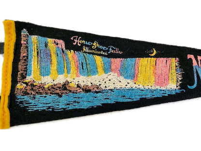 Midcentury Niagara Falls Canadian Tourist Small Pennant at Duckwells