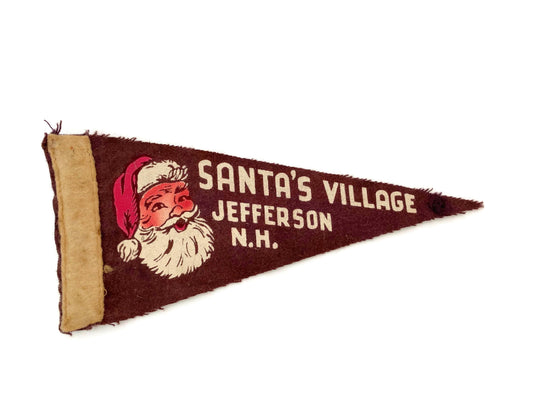 Vintage Santa's Village, New Hampshire Souvenir Pennant at Duckwells