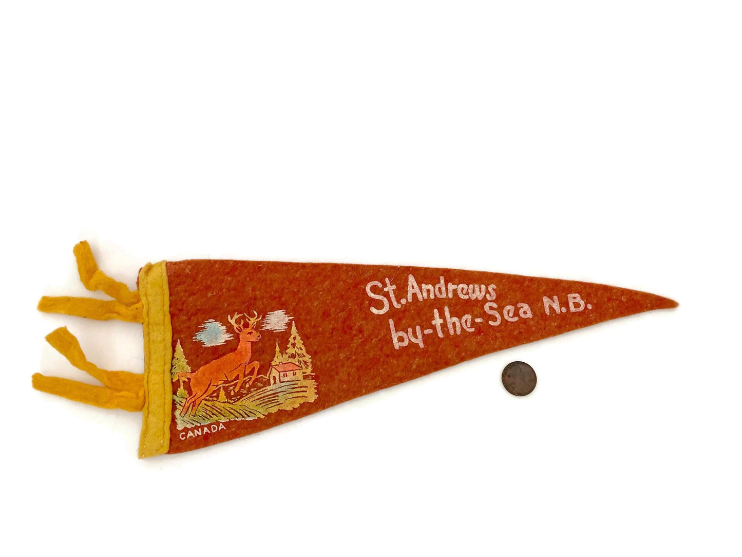 Midcentury St. Andrews by the Sea New Brunswick Canada Pennant at Duckwells
