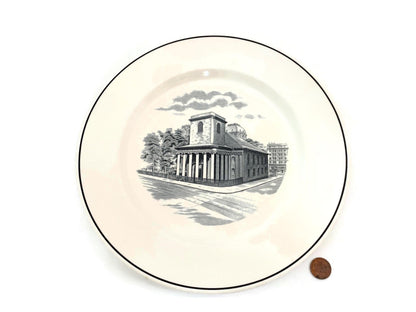 Vintage Boston Kings Chapel Plate by Spode at Duckwells