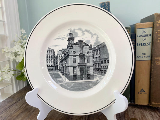 Vintage Massachusetts Old State House Plate by Spode at Duckwells